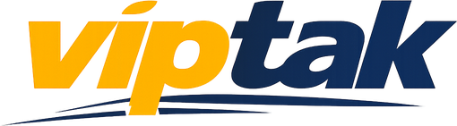 viptak logo in coral style